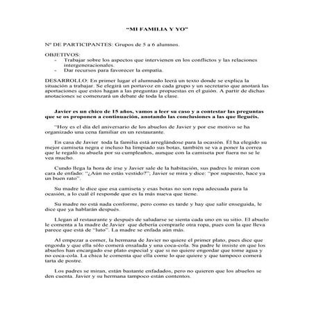Mi familia y yo | PDF