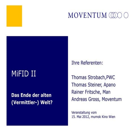 Mifid ii   das ende der alten (vermittler-) welt