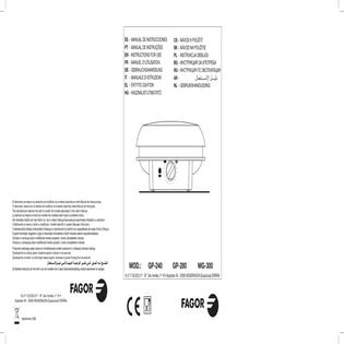 Mi gp 240 280 & mg-300 - 15 id - Servicio Tecnico Fagor