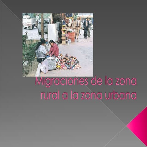 Migraciones de la zona rural a la zona 4 a