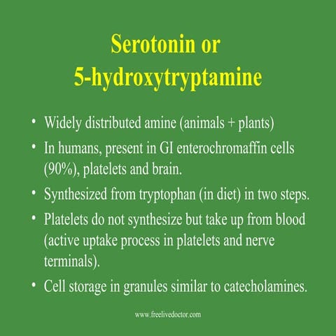 Serotonin and anti serotonin drugs | PPTX