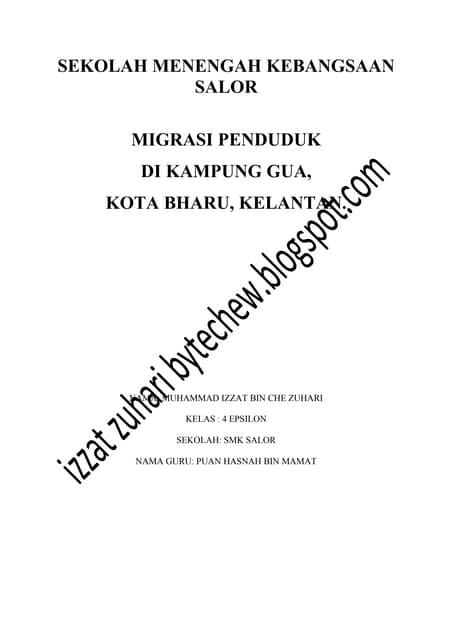 Migrasi Penduduk Folio Geo Ting 4