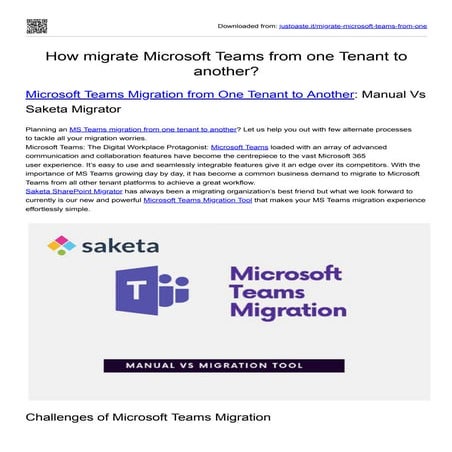 Migrate Microsoft teams from one tenant to another tenant