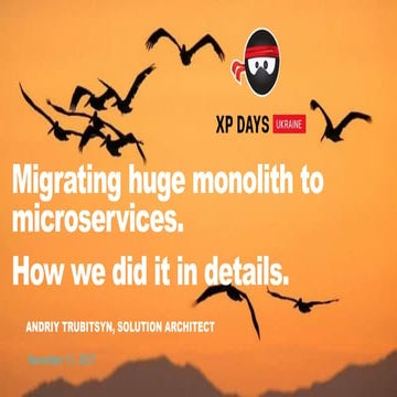 Migrate to microservices