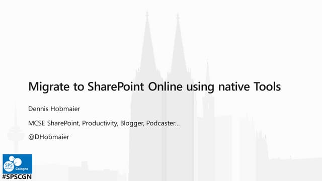 Migrate to SharePoint Online using native Tools