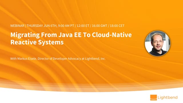 Migrating from Java EE to cloud-native Reactive systems