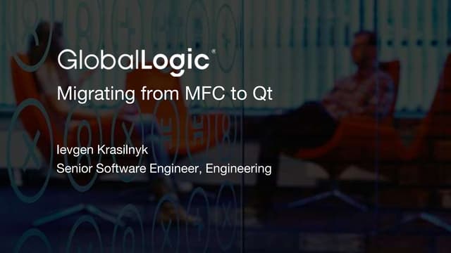 Migrating from MFC to Qt