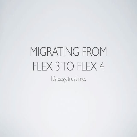 Migrating fx3tofx4