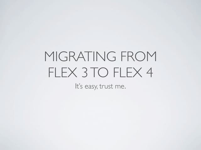 Migrating fx3tofx4