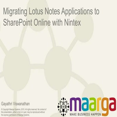 Migrating Lotus Notes Applications to Sharepoint Online with Nintex