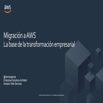 Migration Day - Migración a AWS: La base de la transformación empresarial