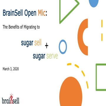 Migrating to Sugar Sell and Serve