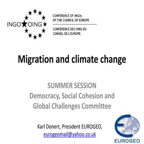 Migration and Climate Change 