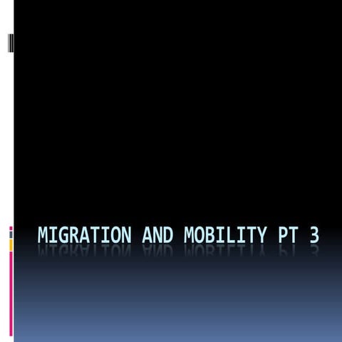 Migration And Mobility Pt3