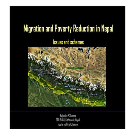 Migration and poverty reduction in nepal