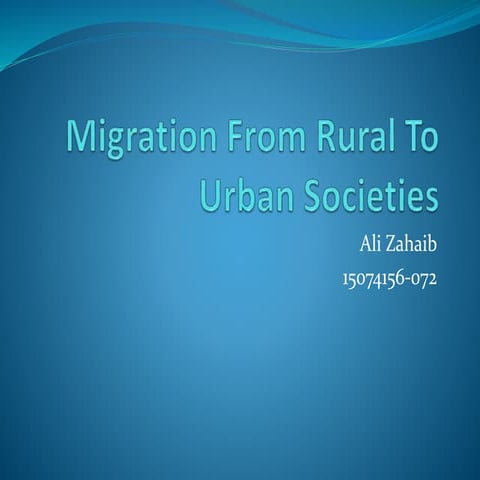 Difference between Rural and urban life | PPTX