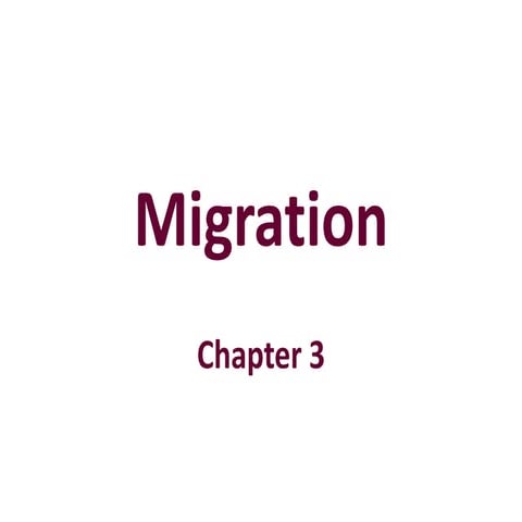 Migration part 1