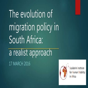 Migration policy in south africa