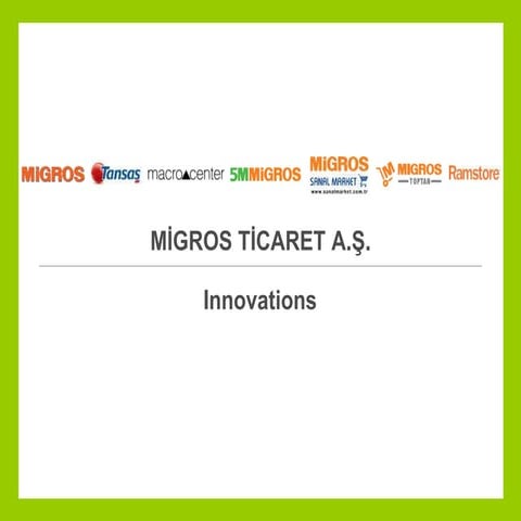 GelecekHane Ticaret 2.0 -  Mustafa Bartın - Migros