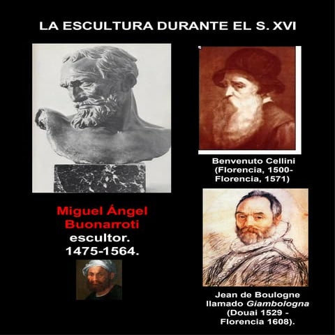 Miguel Ángel, Escultor. Obra