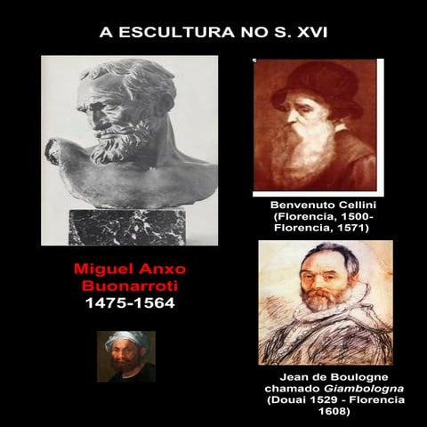 A escultura renacentista no Cinquecento: a obra de Miguel Anxo