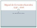 Miguel de cervantes