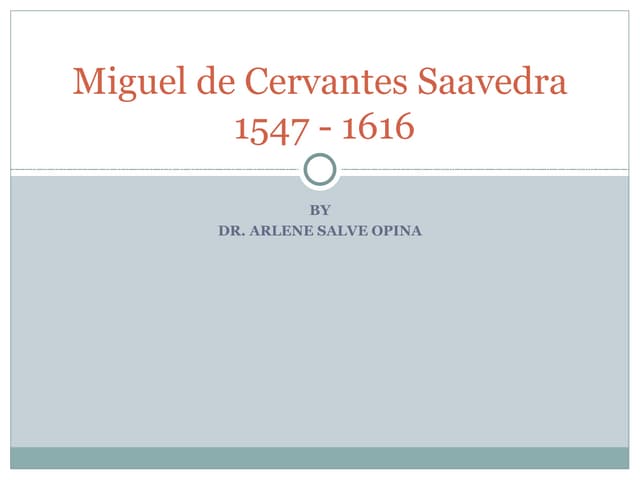 Miguel de cervantes