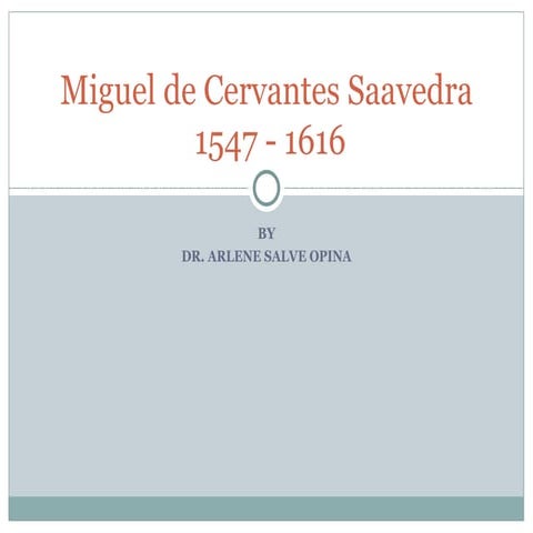 Miguel de cervantes