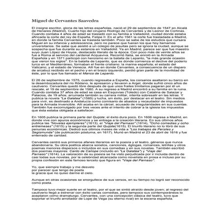 Miguel de cervantes saavedra