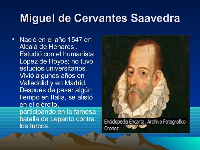 Miguel de cervantes saavedra