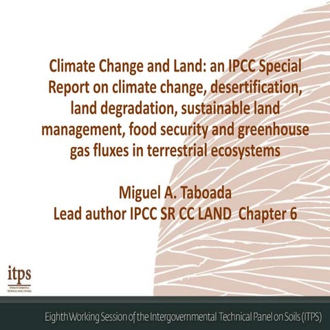 Climate Change and Land: an IPCC Special Report on climate change ...