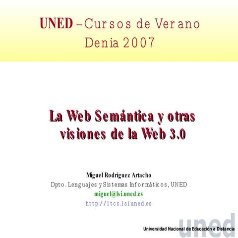 Web semántica y visiones de la web 3.0 