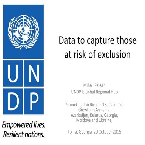 Data to capture those at risk of exclusion