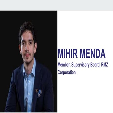 MIHIR MENDA - Member, Supervisory Board, RMZ Corporation