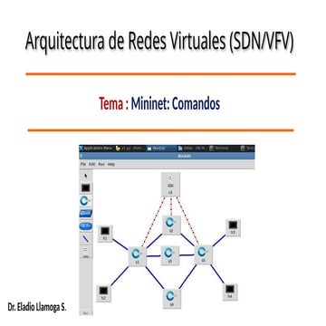 MININET SDN Arquitectura de redes virtuales SDN | PPTX