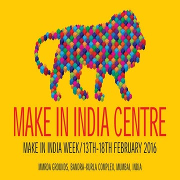 MAKING IN INDIA MAKING FOR INDIA 