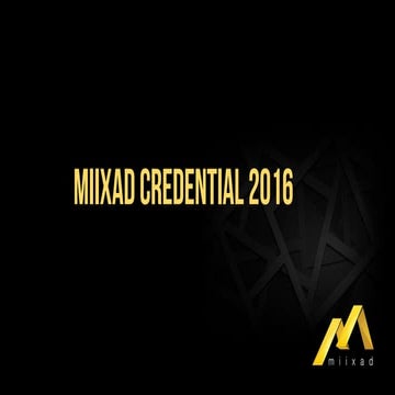 Miixad Crendential 2016 - English Version