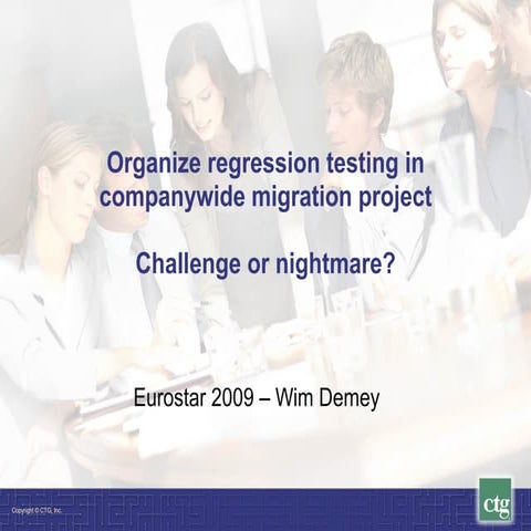 Wim Demey - Regression Testing in a Migration Project 