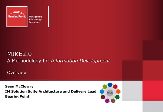 Mike2.0 Methodology Overview