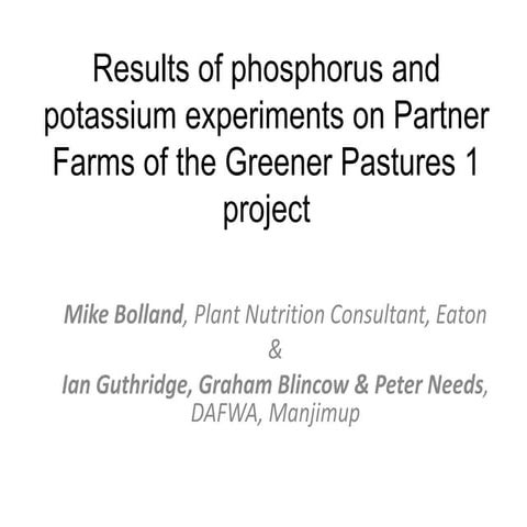 Mike bolland 2010 vrc open day presentation