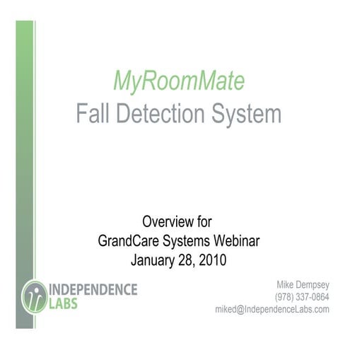 Fall Prevention AgeTech Call 1 28 10