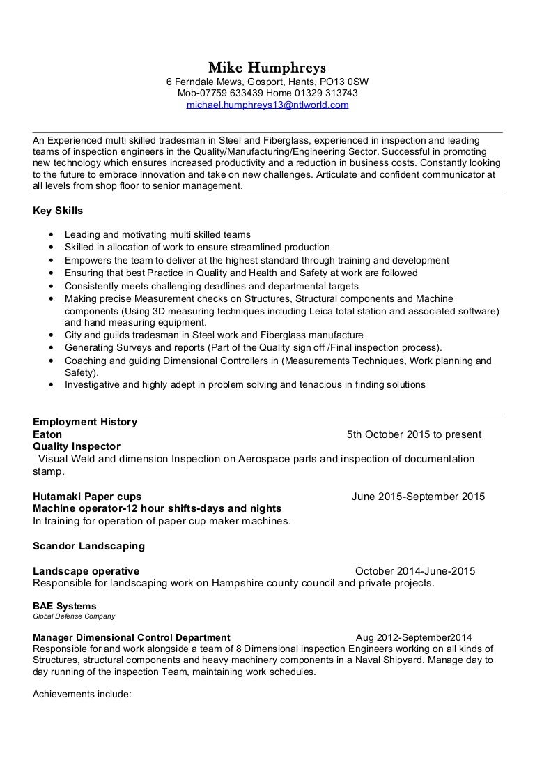 Composite Technician Resume Samples Velvet Jobs