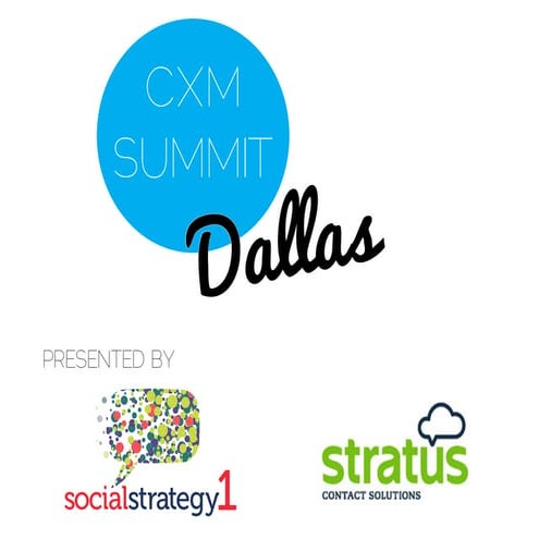 CXMSUMMIT - Mike Lewis - Social Media Leadership