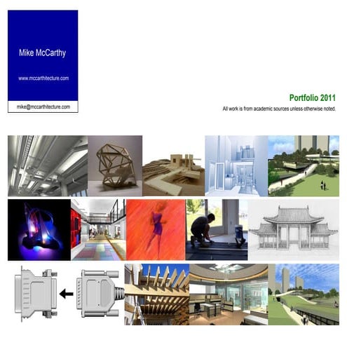 Mike McCarthy Portfolio 2011