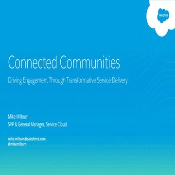 Connected Communities - Mike Milburn
