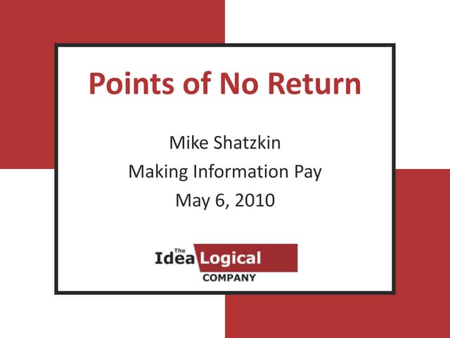 Making Information Pay 2010
