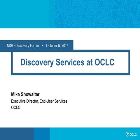 2015 NISO Forum: The Future of Library Resource Discovery