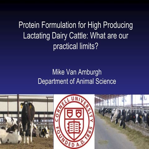 Validation Of The Dry Matter Intake Formula Of Spartan 3 Ration 