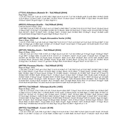 Mikhaill tal full games