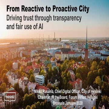 From Reactive to Proactive City Driving trust through transparency and fair u...